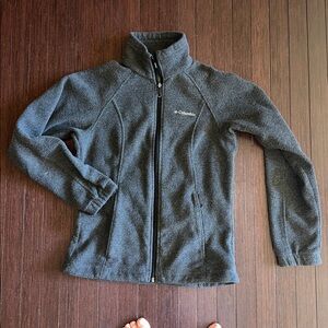 Columbia Charcoal Full-Zip Fleece Jacket